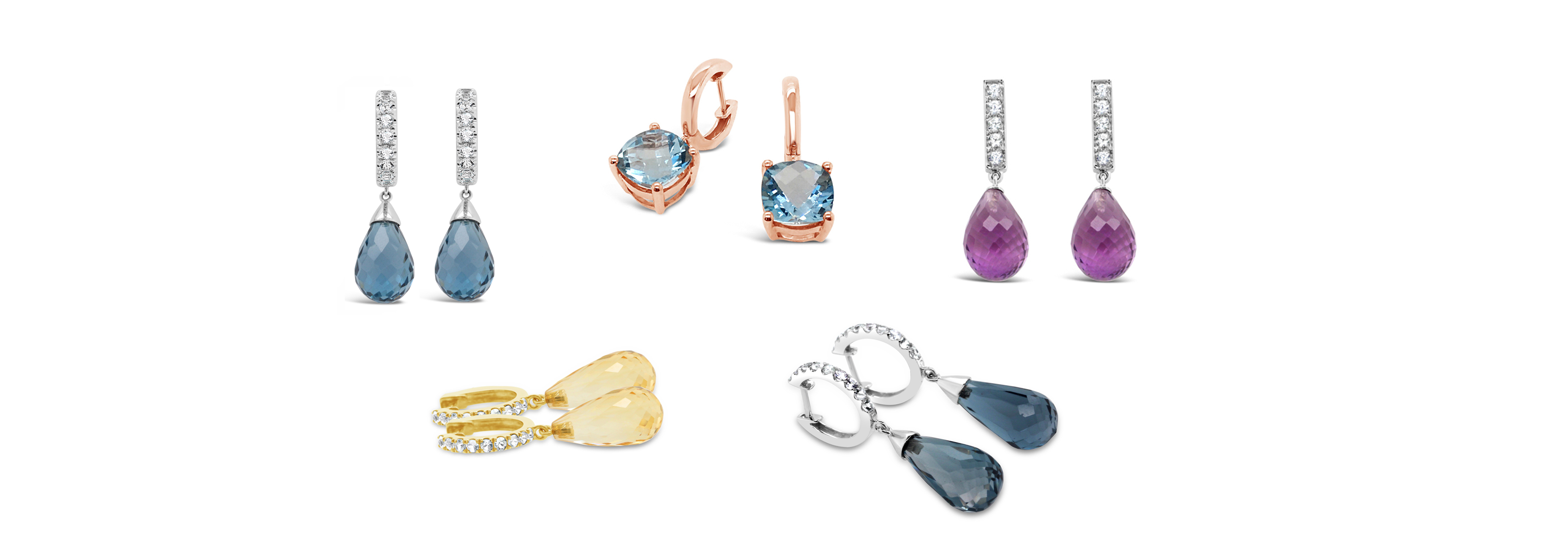 Model with Finnly's dangle earrings